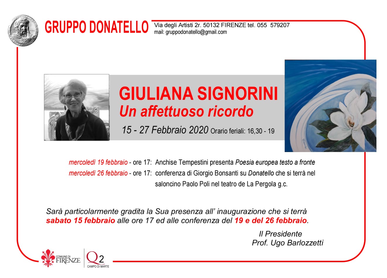 Mostra Giuliana Signorini Mostra Giuliana Signorini