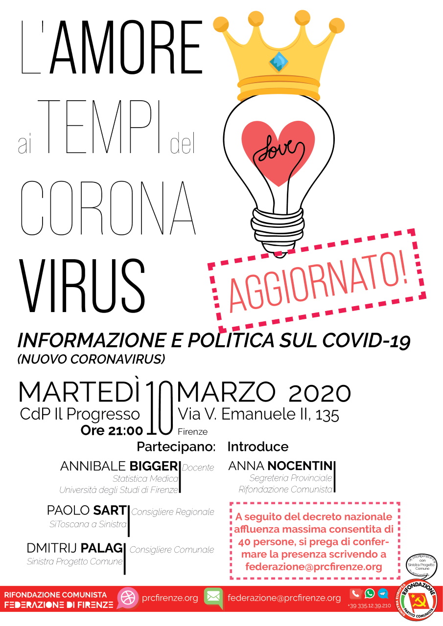 L'amore ai tempi del Coronavirus