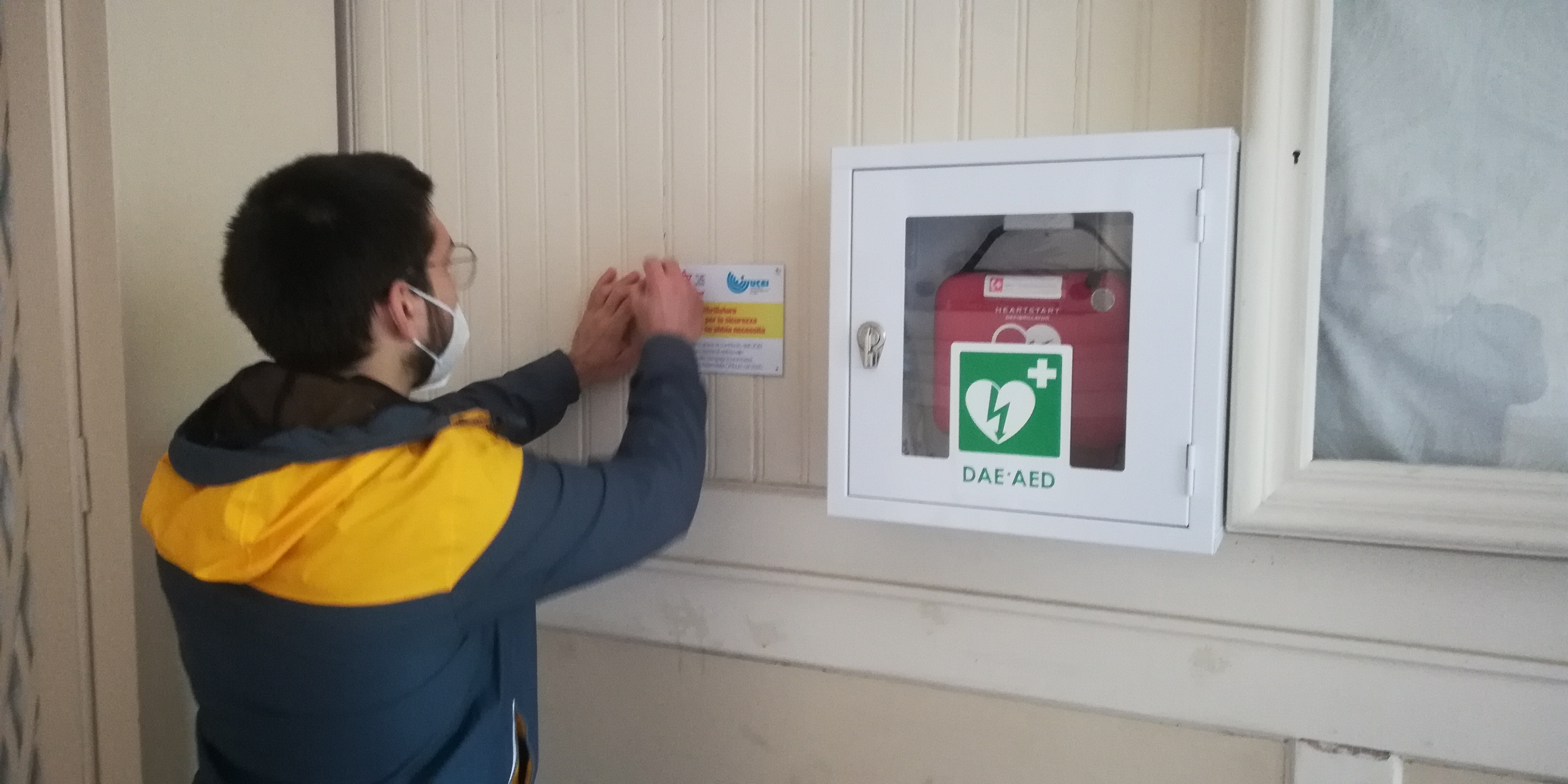 Defibrillatore che verrà installato alla Comunità ebraica