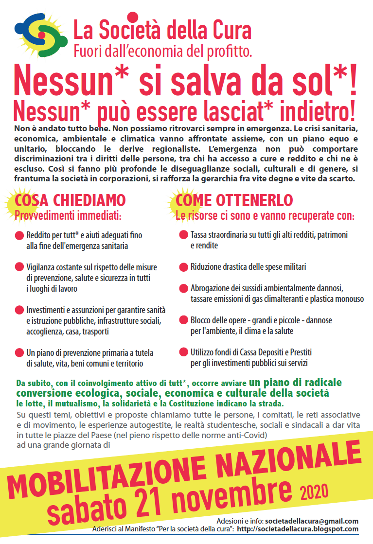 Società della cura Società della cura