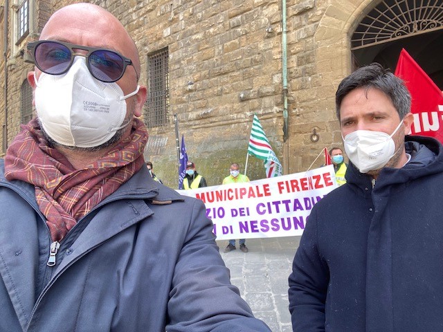 De Blasi e Masi al presidio della Polizia Municipale