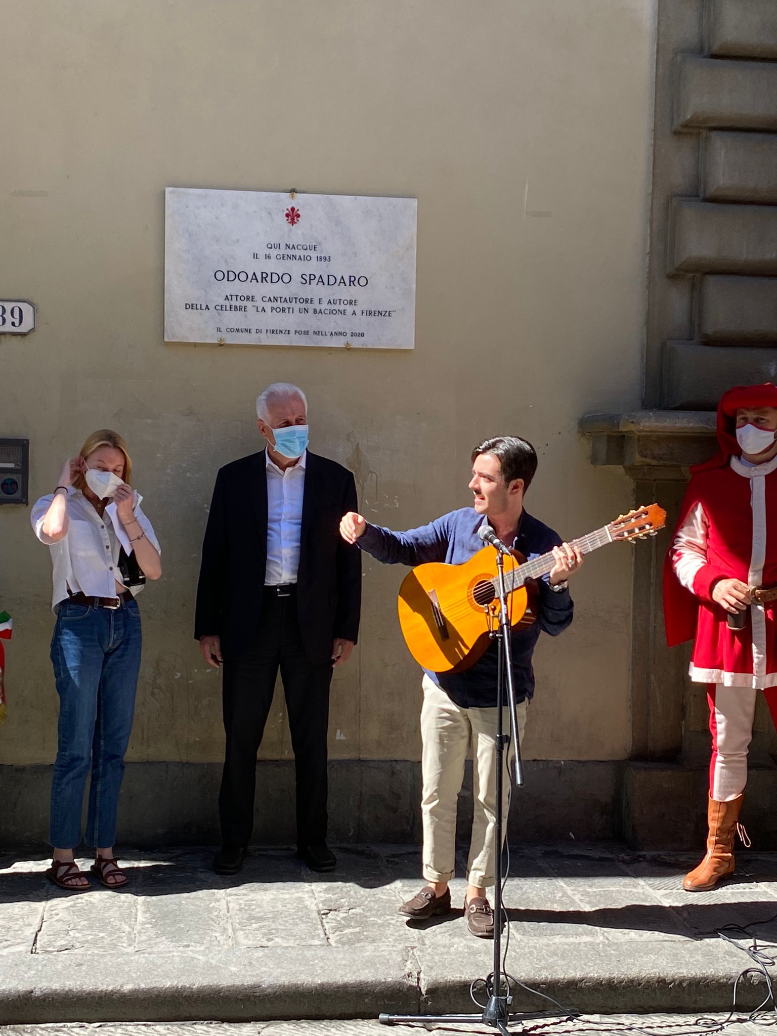 Inaugurata la targa che ricorda Odoardo Spadaro