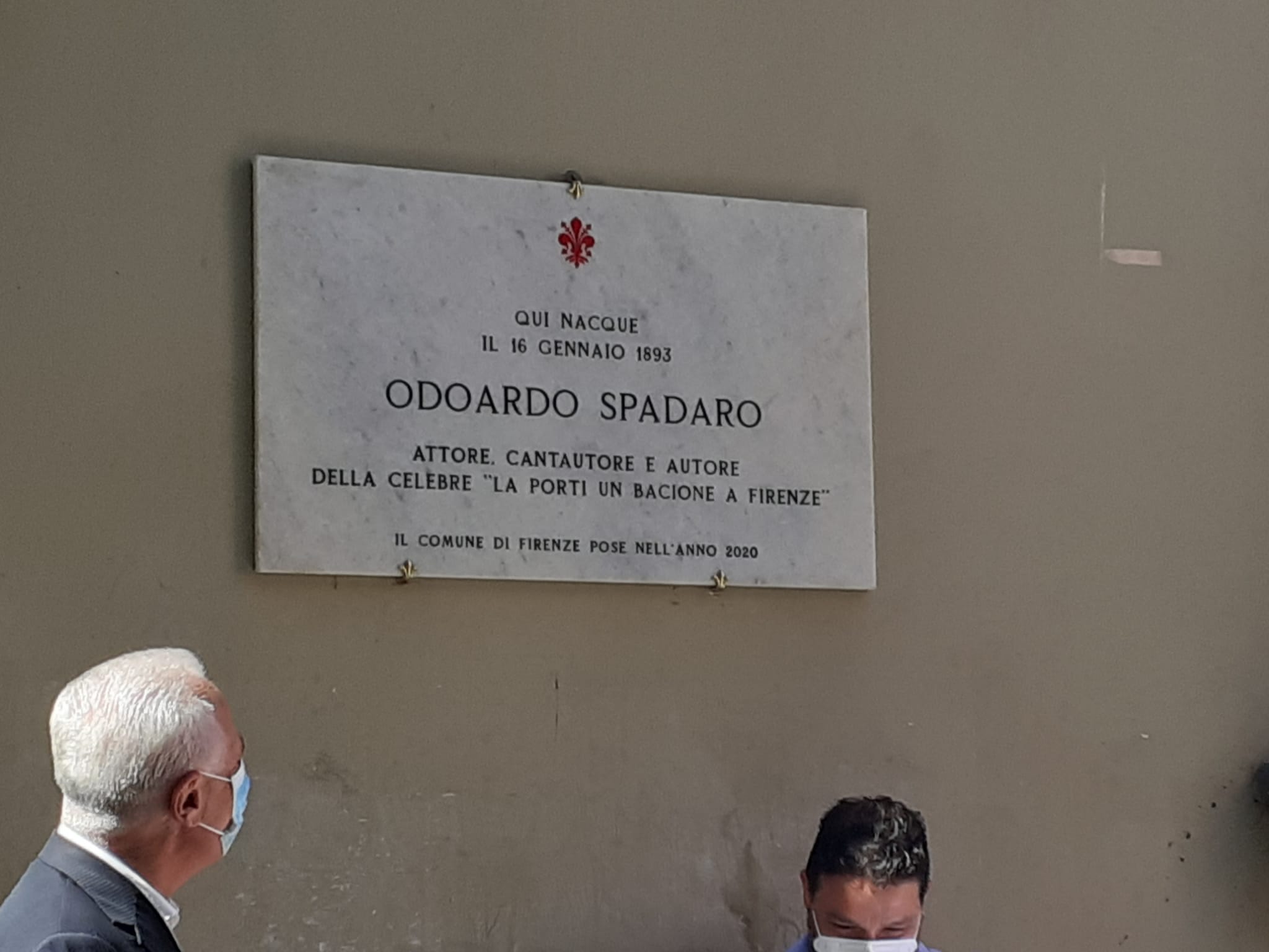 Inaugurata la targa che ricorda Odoardo Spadaro