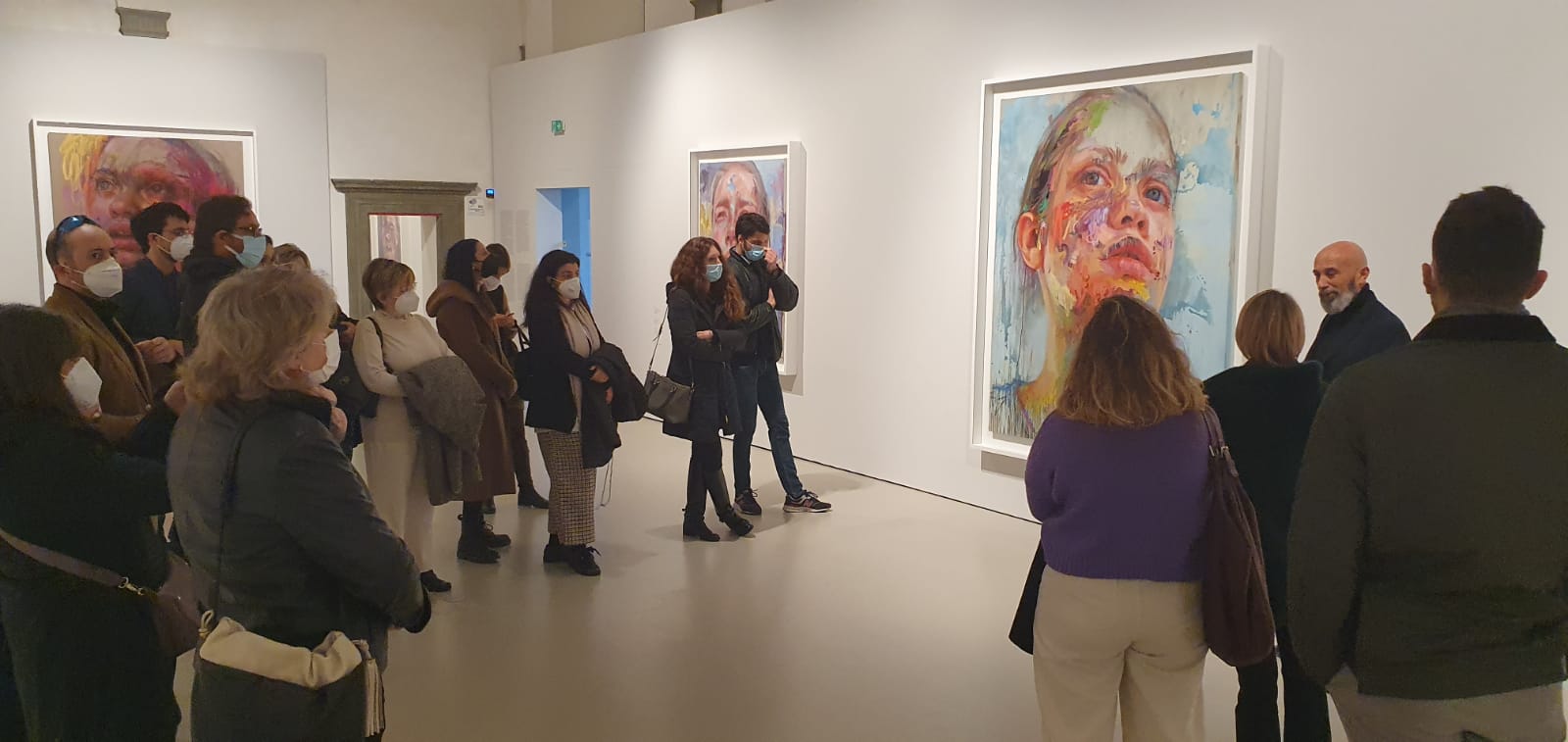 Consiglieri comunali e di quartiere alla mostra di Jenny Saville