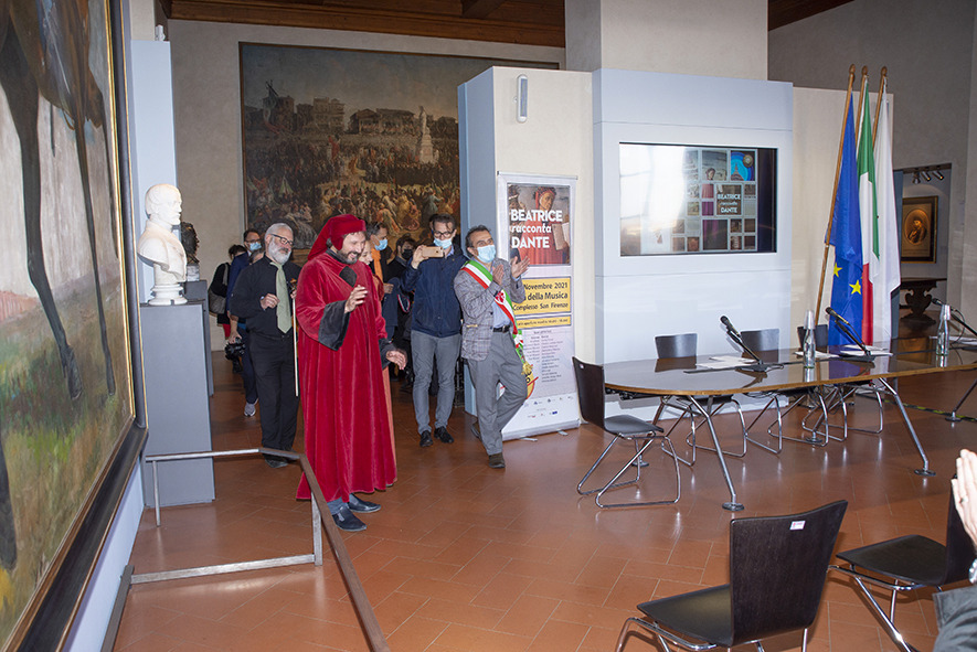 Dante e Beatrice in Sala Firenze Capitale