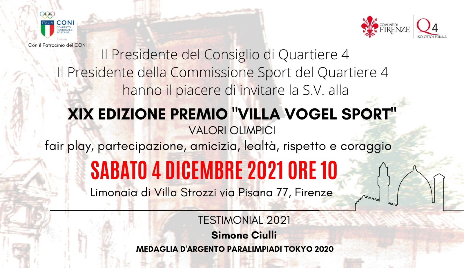 Premio Villa Vogel Sport 2021