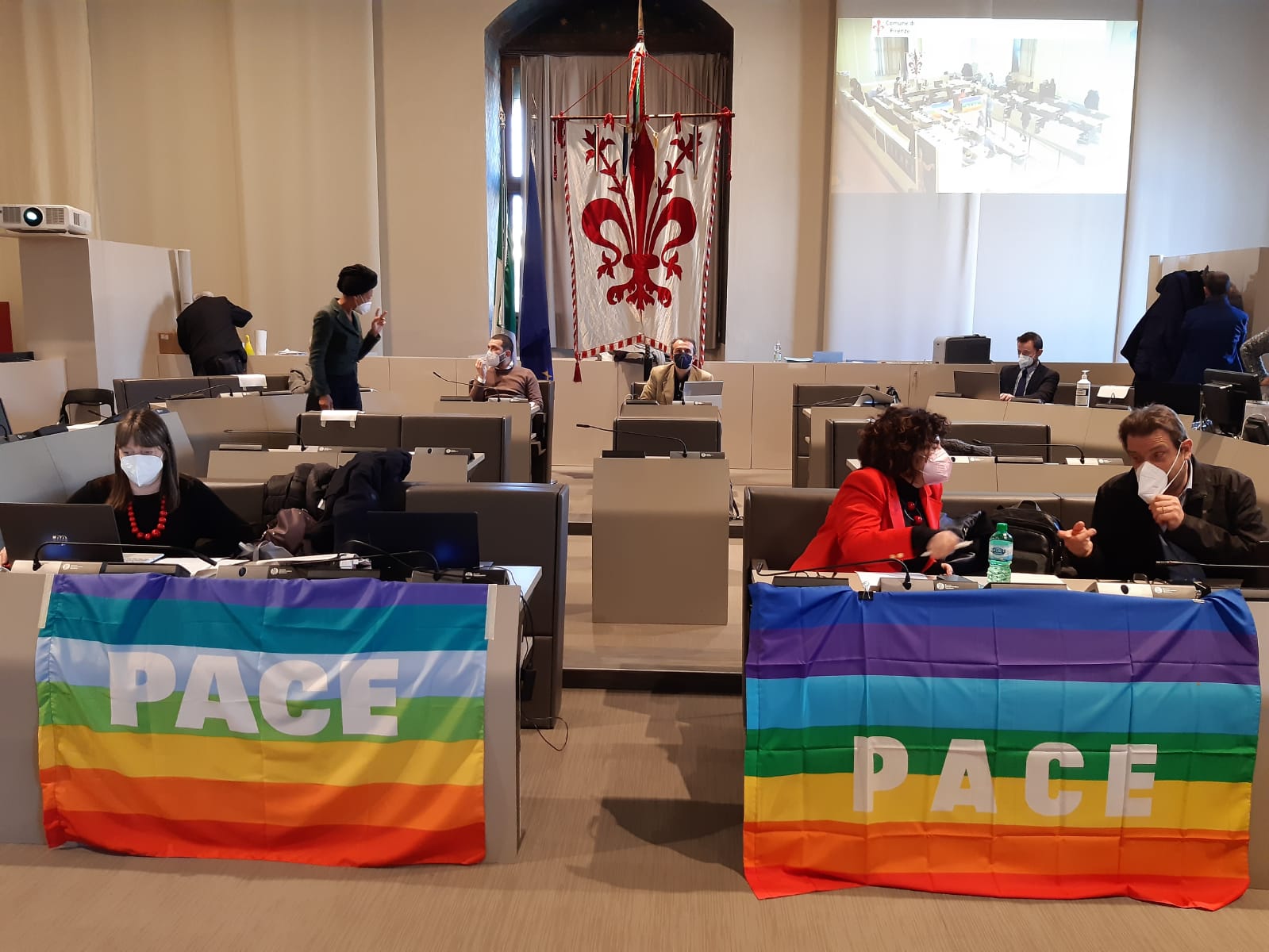 Bandiere della Pace di Consiglio comunale Bandiere della Pace di Consiglio comunale
