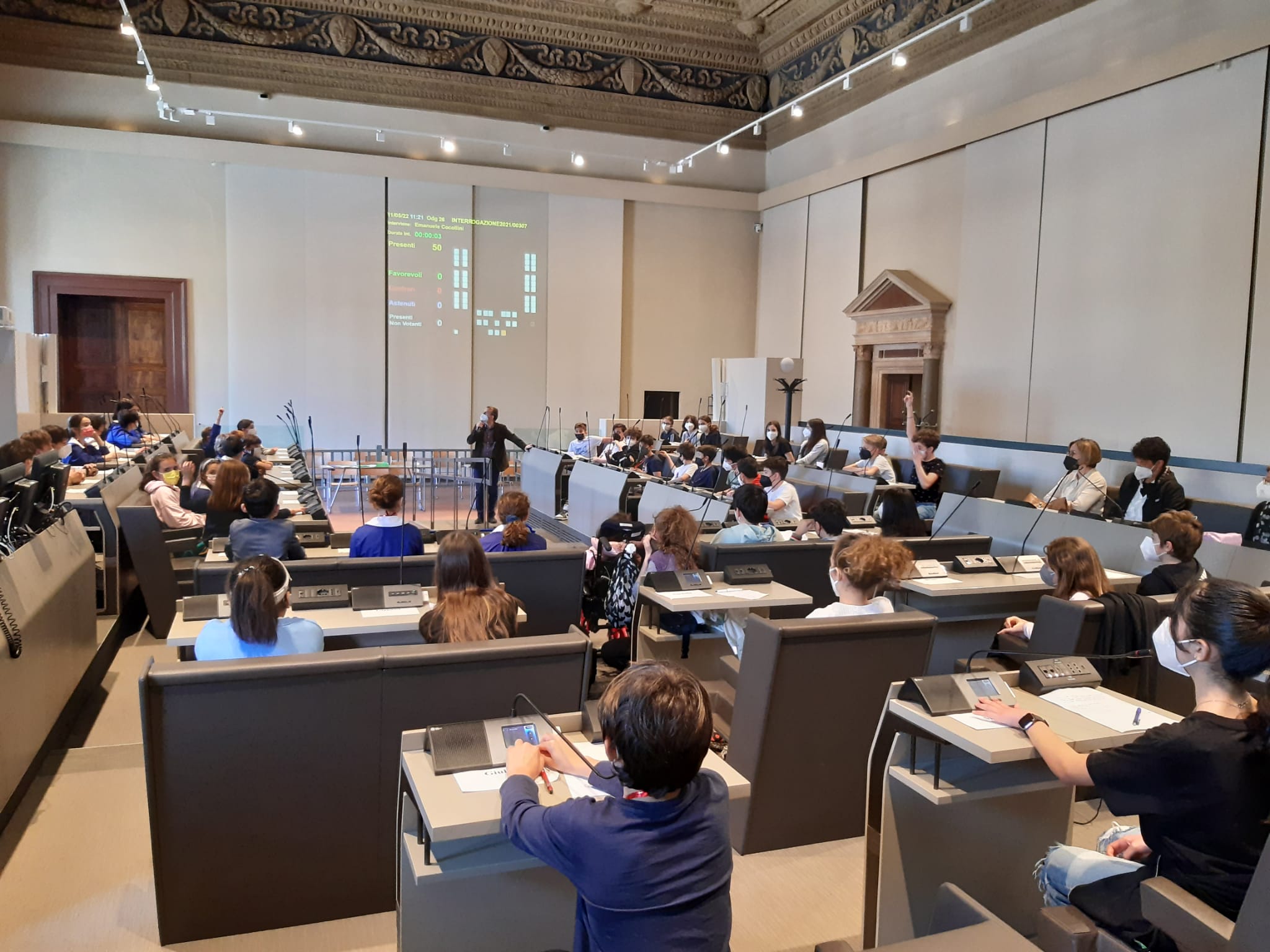 scuole ospiti nel Salone dei Duecento scuole ospiti nel Salone dei Duecento