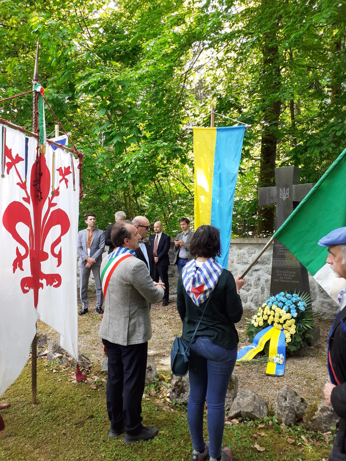 Il presidente Luca Milani a Ebensee Il presidente Luca Milani a Ebensee