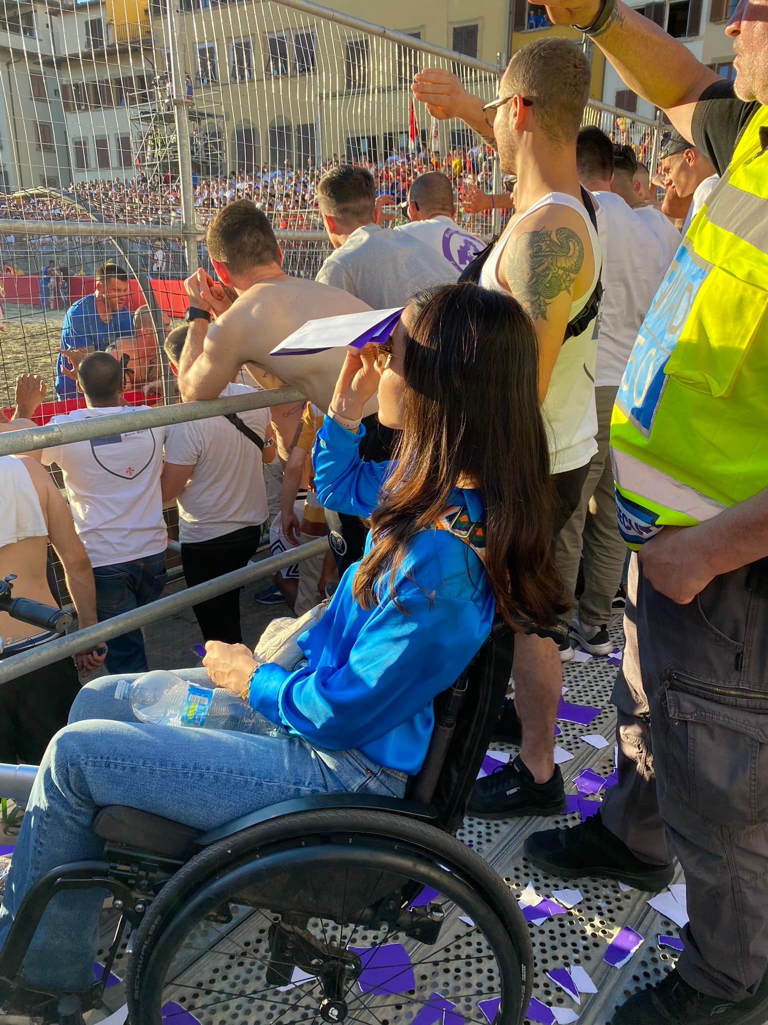 Michela Monaco al Calcio Storico Fiorentino