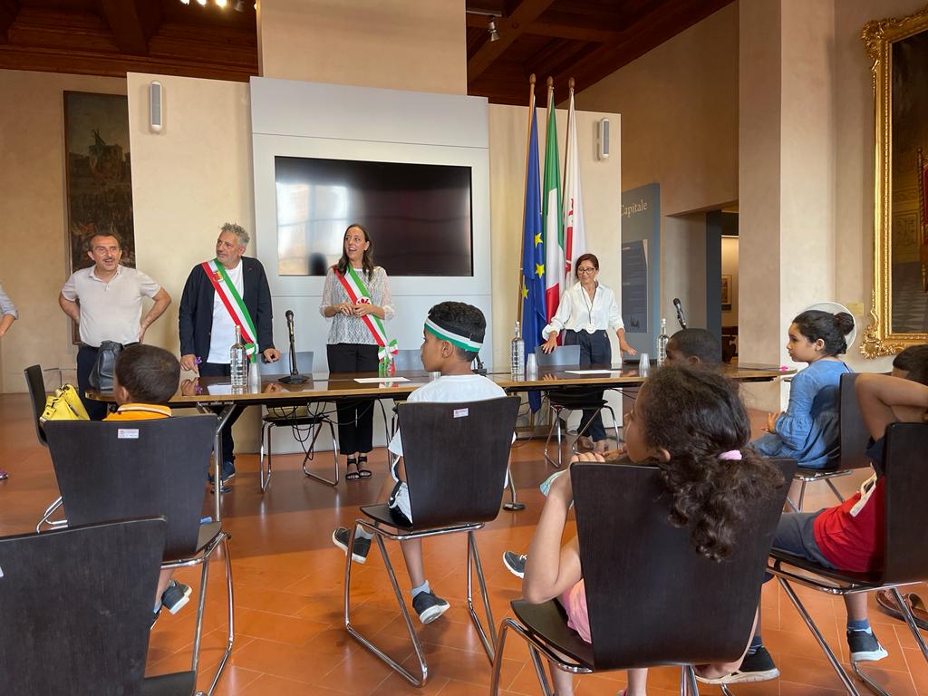 Piccoli Saharawi in Palazzo Vecchio