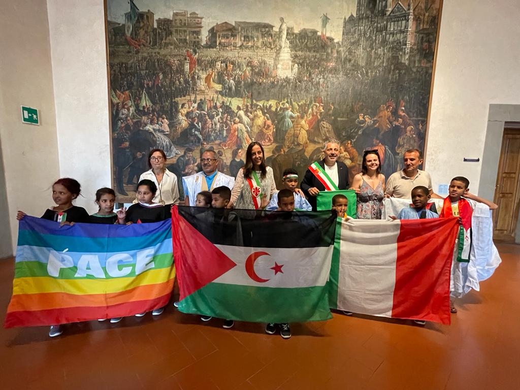 Piccoli Saharawi in Palazzo Vecchio