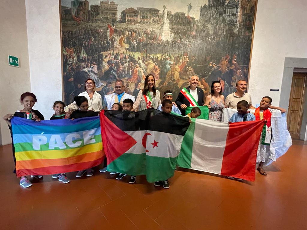 Piccoli Saharawi in Palazzo Vecchio