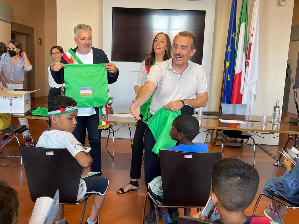 Piccoli Saharawi in Palazzo Vecchio