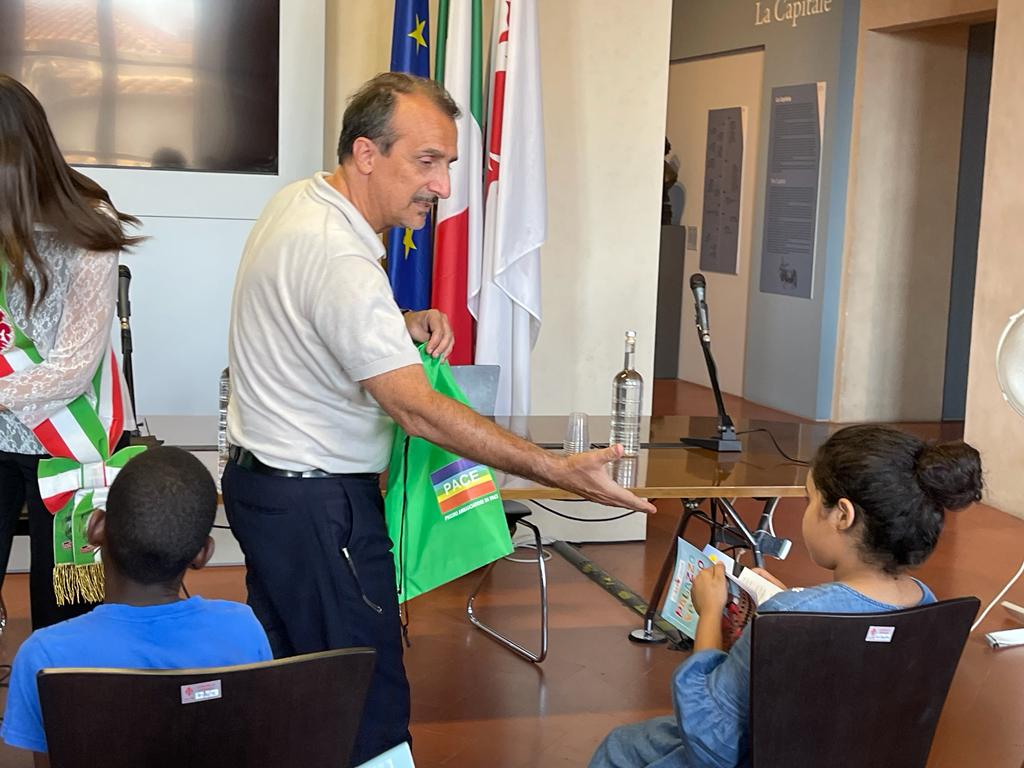 Piccoli Saharawi in Palazzo Vecchio