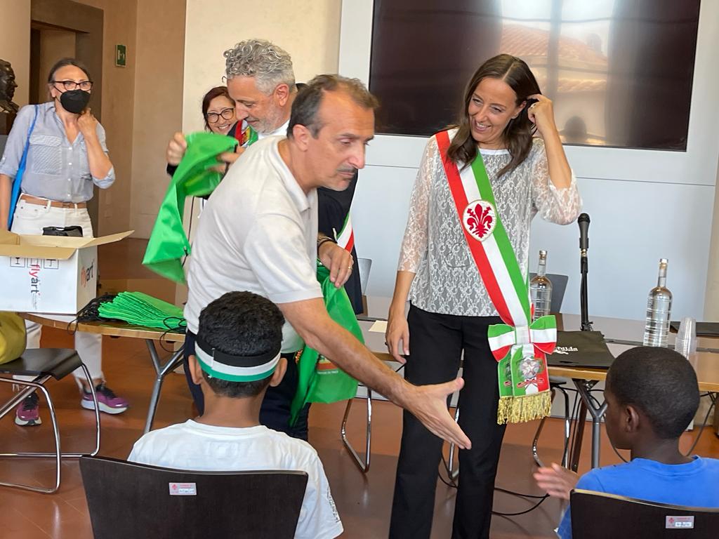 Piccoli Saharawi in Palazzo Vecchio