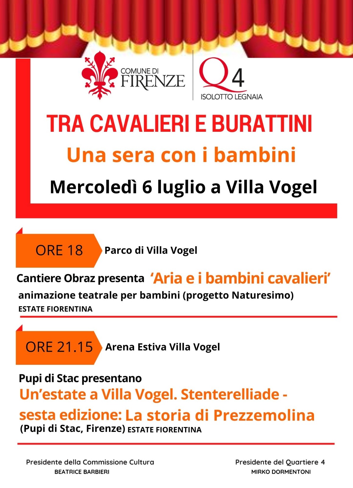 Tra cavalieri e burattini al quartiere 4 Tra cavalieri e burattini al quartiere 4