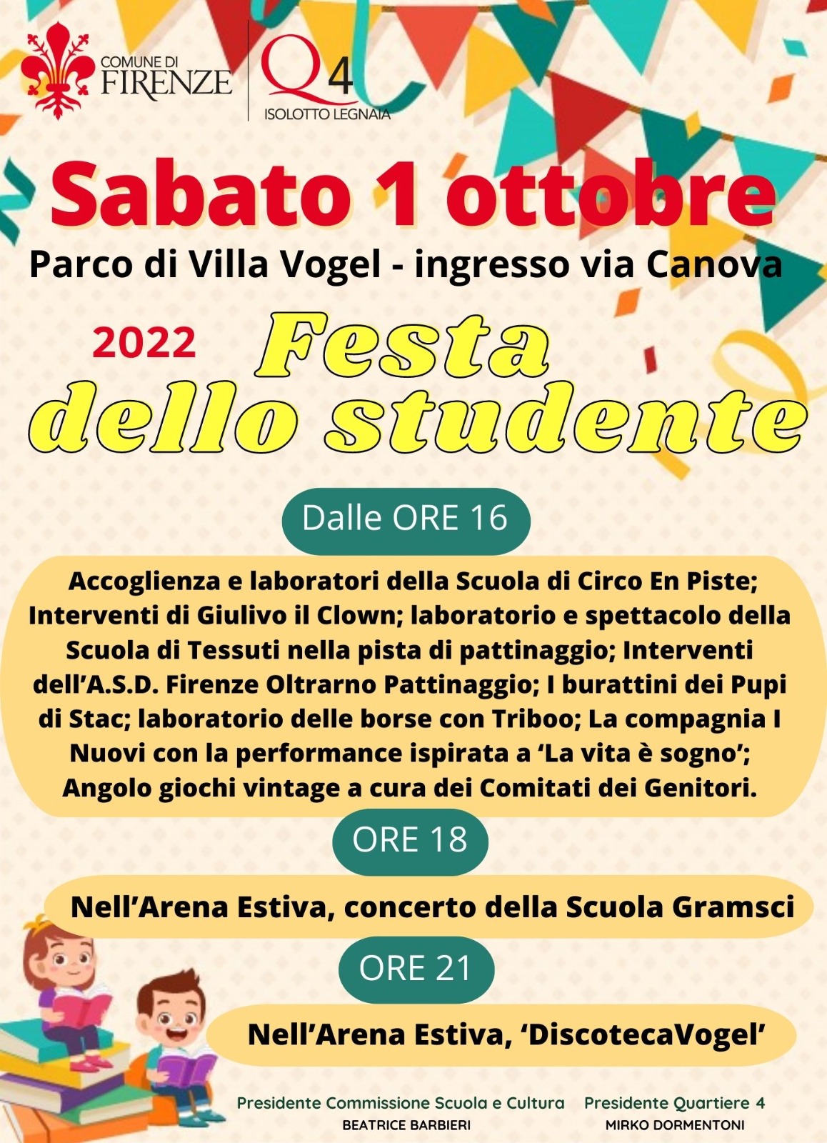 Festa dello studente al Quartiere 4 Festa dello studente al Quartiere 4