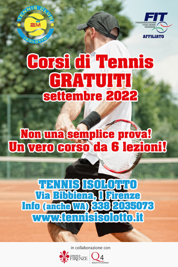 Corsi di tennis al Quartiere 4