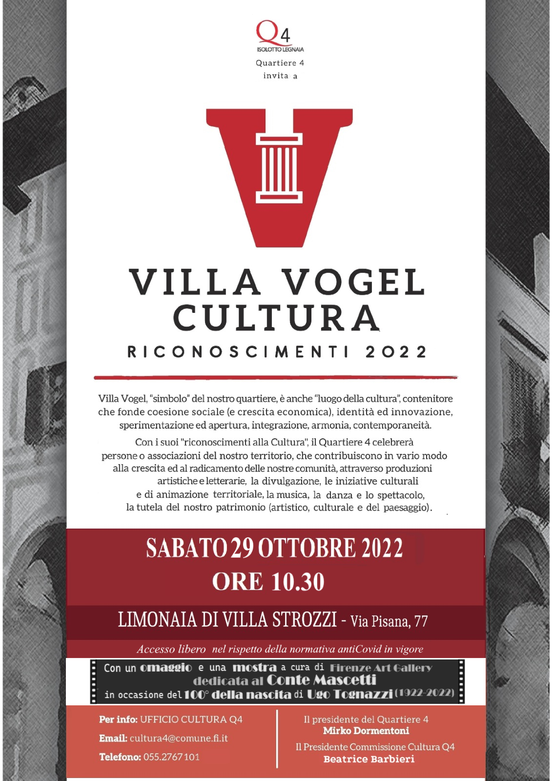 Premio cultura Villa Vogel 2022 Premio cultura Villa Vogel 2022