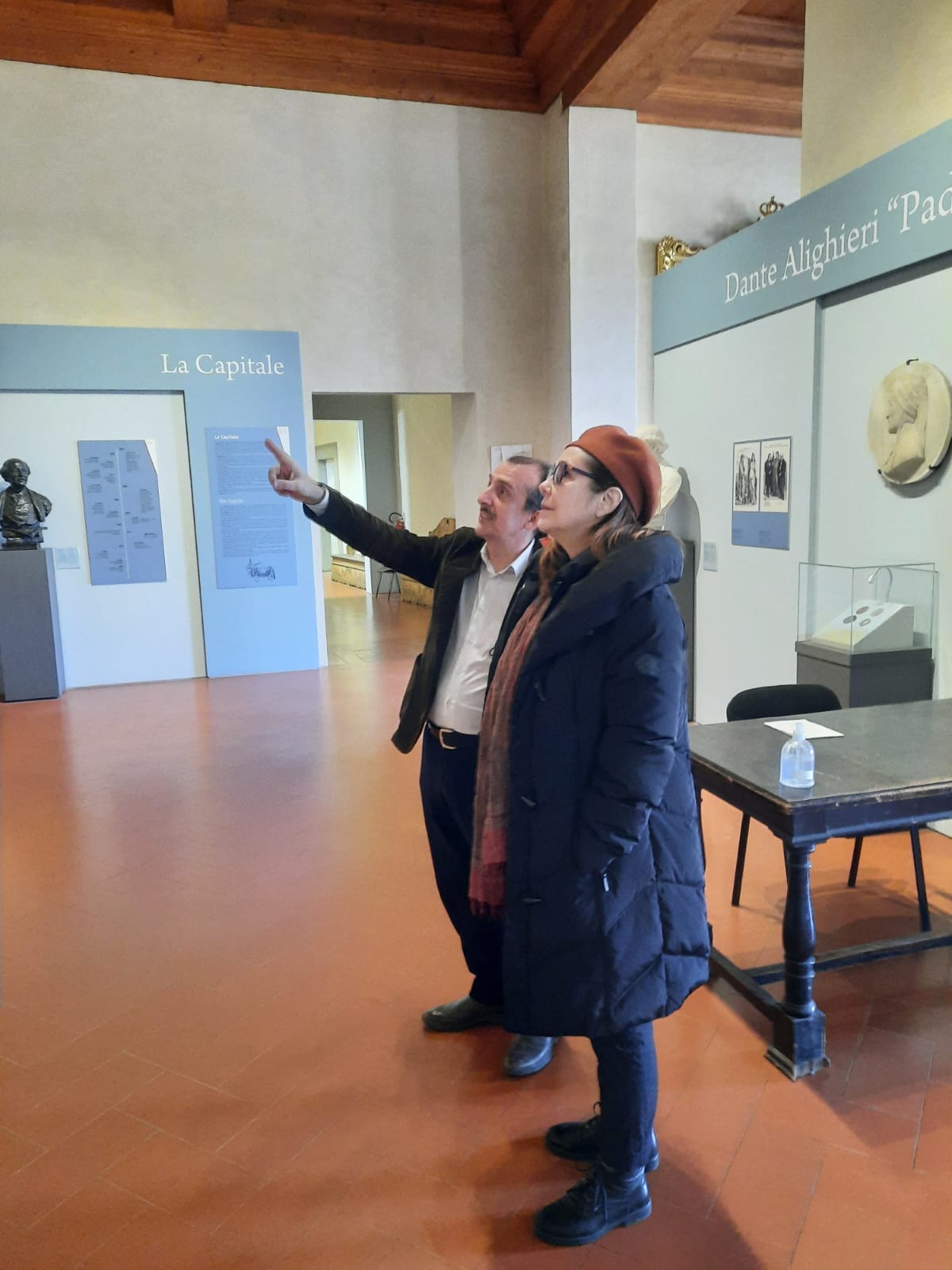 Il presidente Luca Milani con Mariela Castro