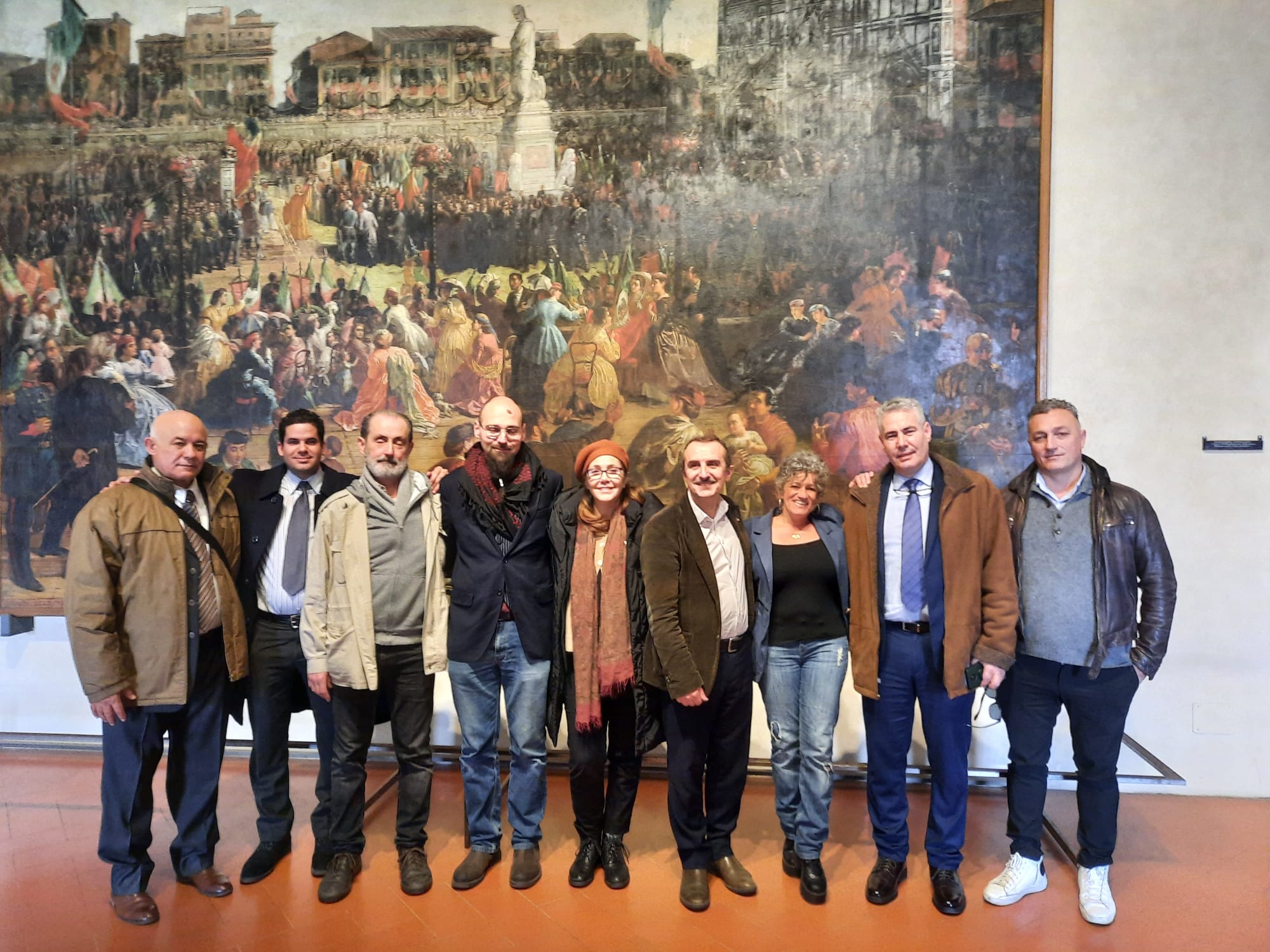 Il presidente Luca Milani con Mariela Castro