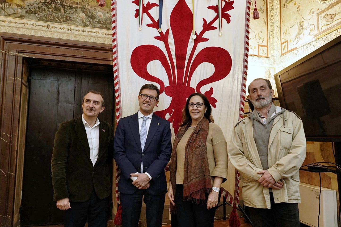 Il sindaco Nardella, il presidente Milani e Mariela Castro