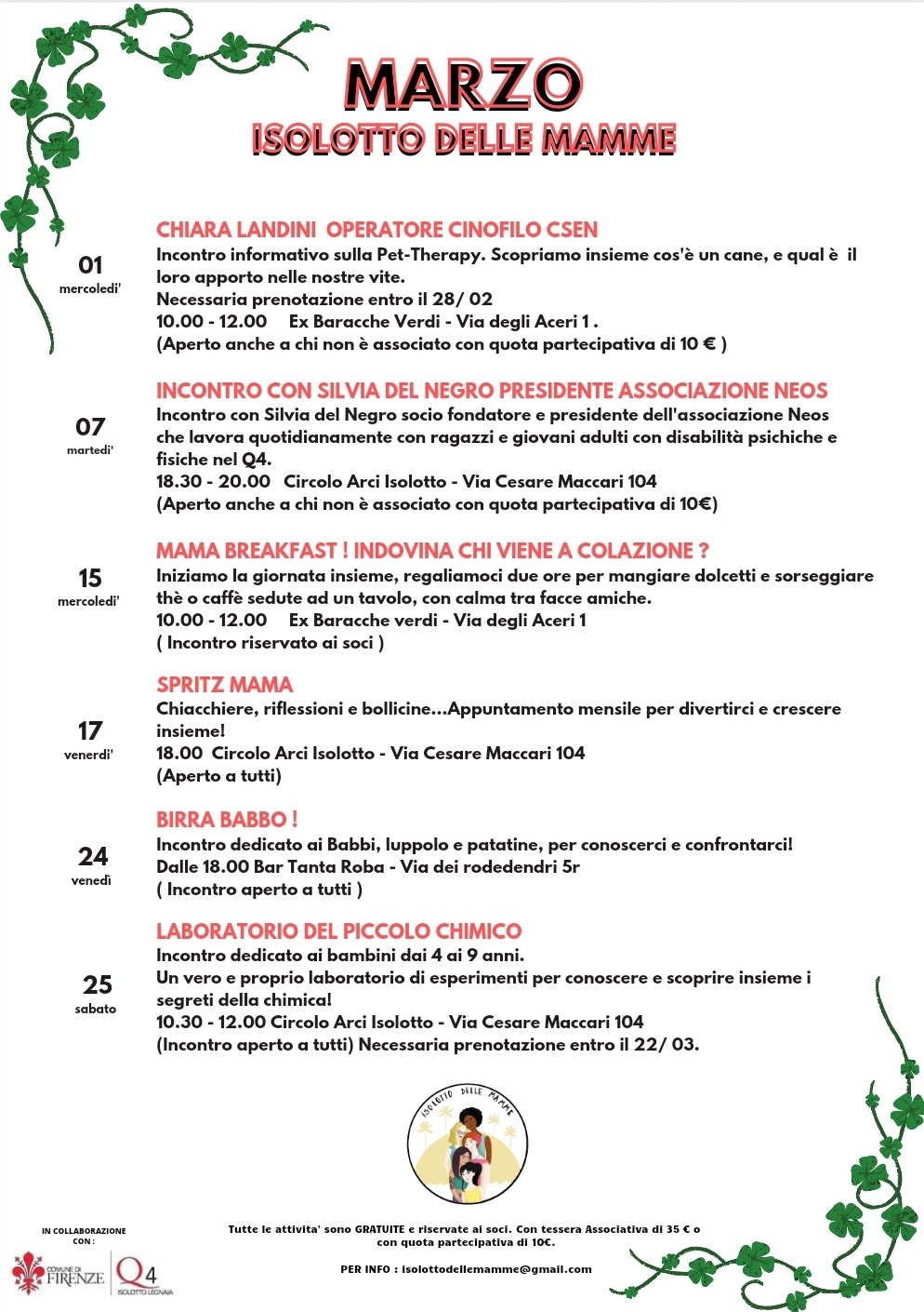 Isolotto delle mamme al Quartiere 4