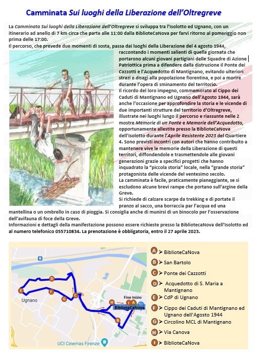 Camminata sui luoghi della Resistenza dell’Oltregreve Camminata sui luoghi della Resistenza dell’Oltregreve