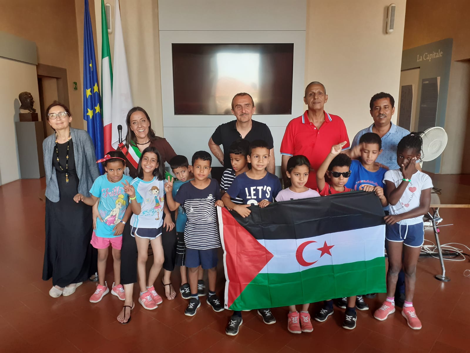 Bambini Saharawi in Palazzo Vecchio