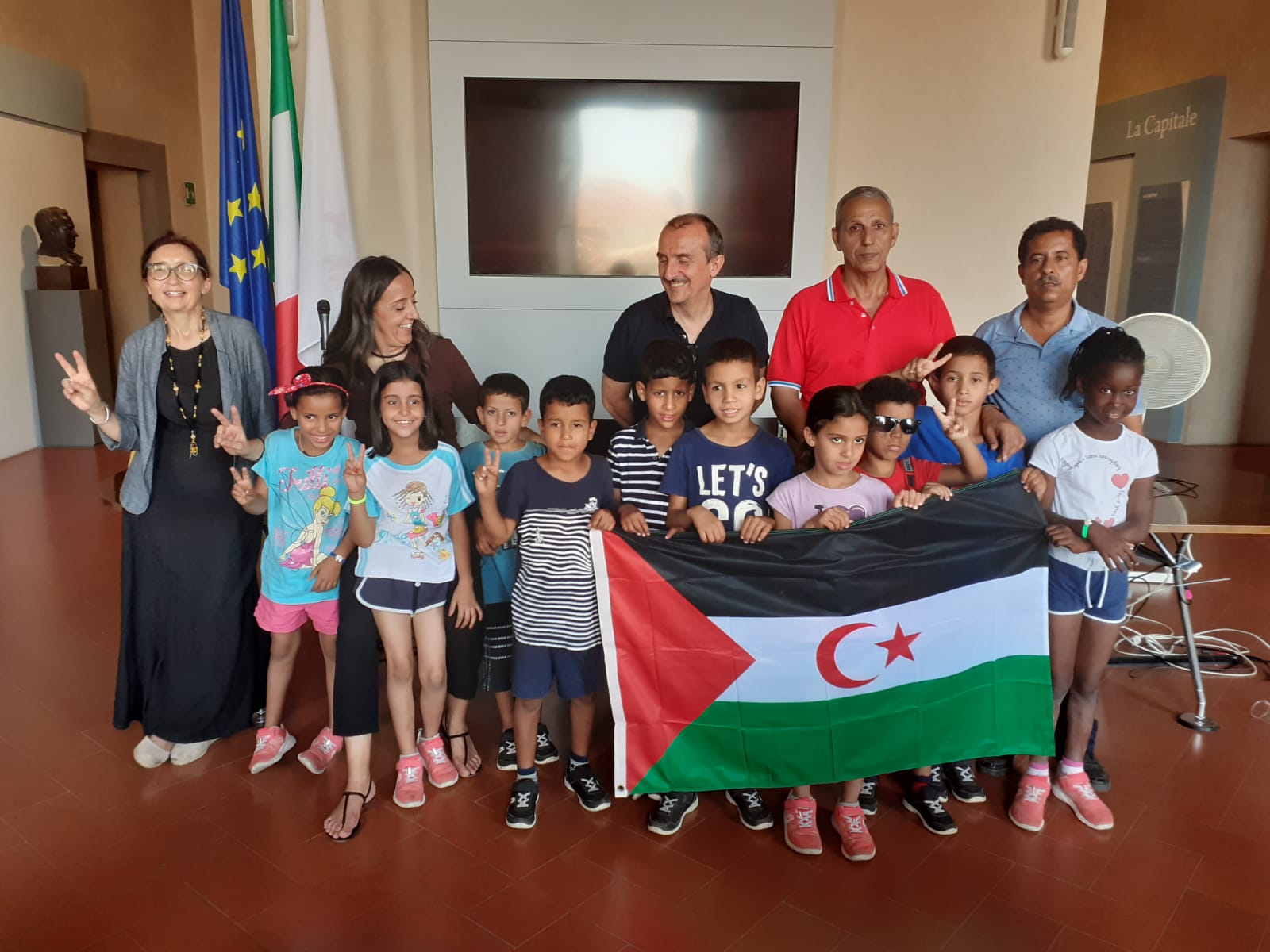 Bambini Saharawi in Palazzo Vecchio