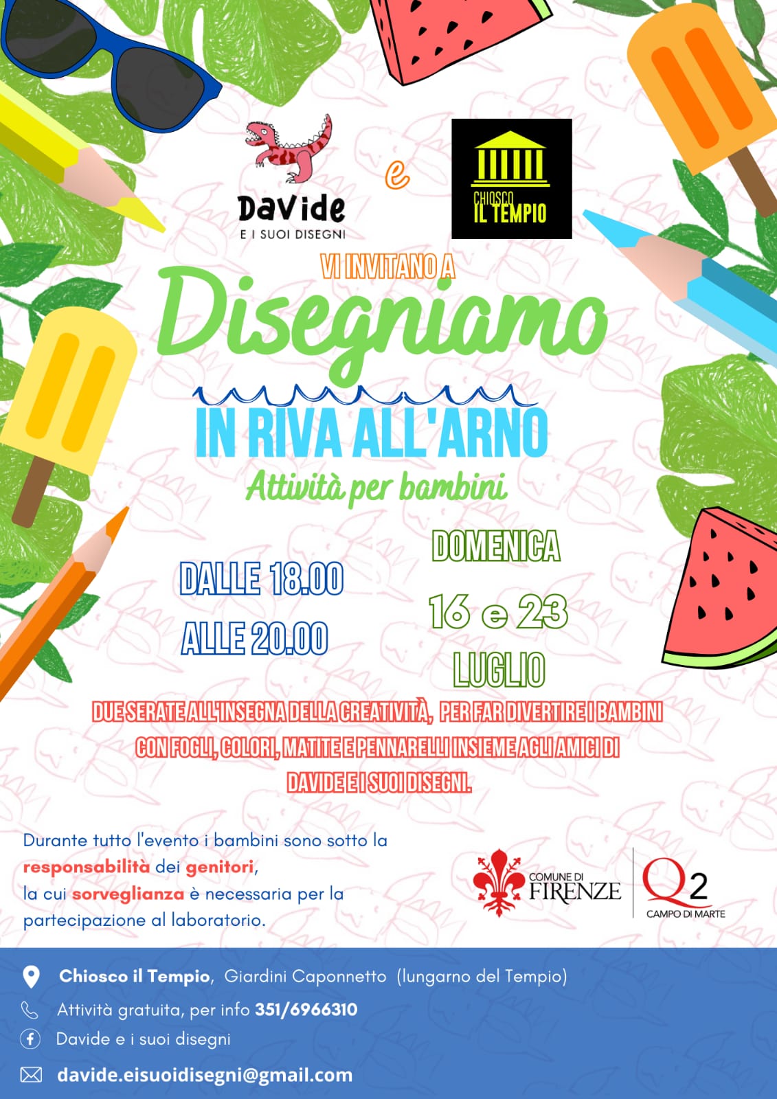 Disegnamo in riva all'Arno Q2