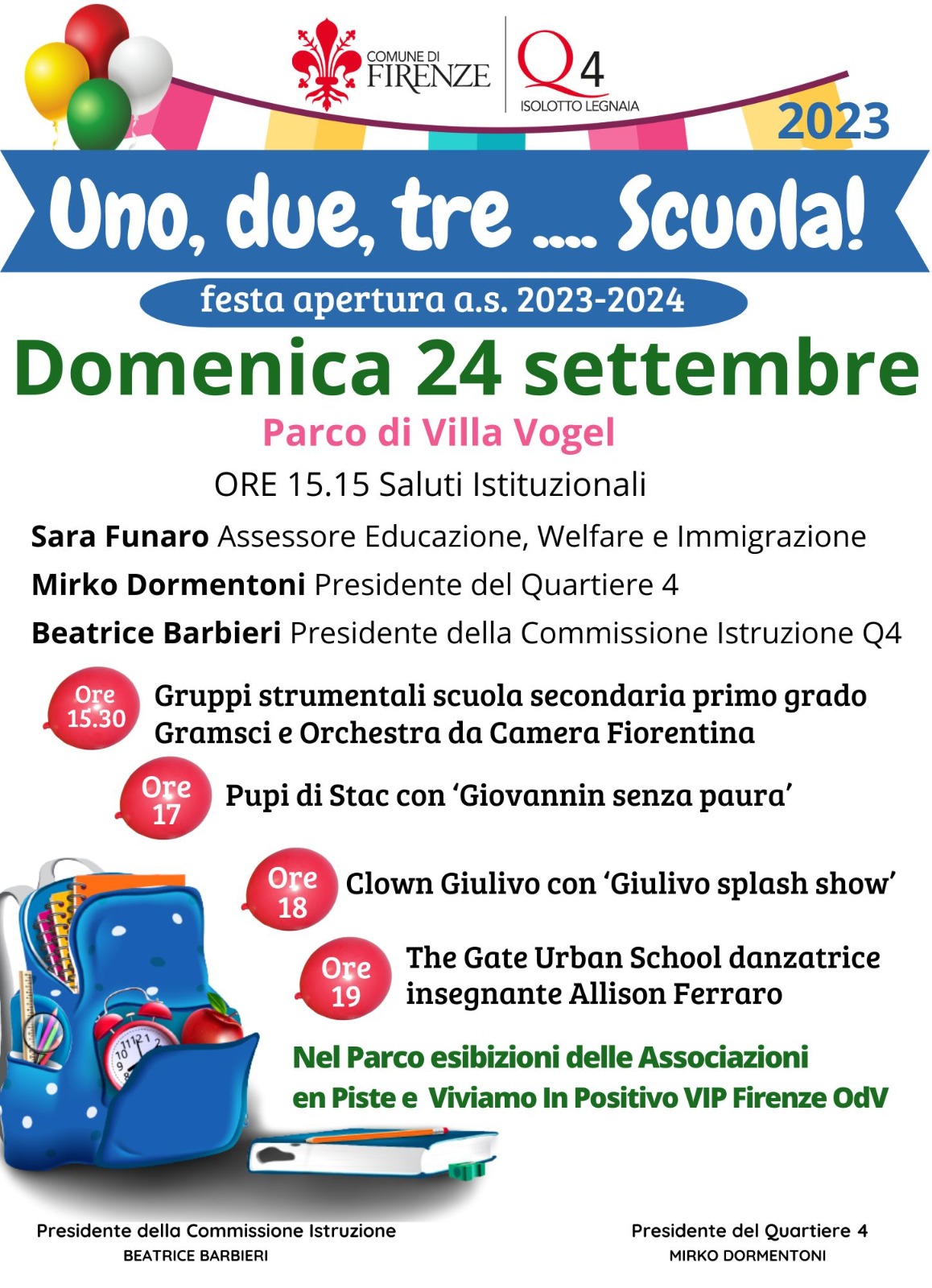 Festa della Scuola al Quartiere 4