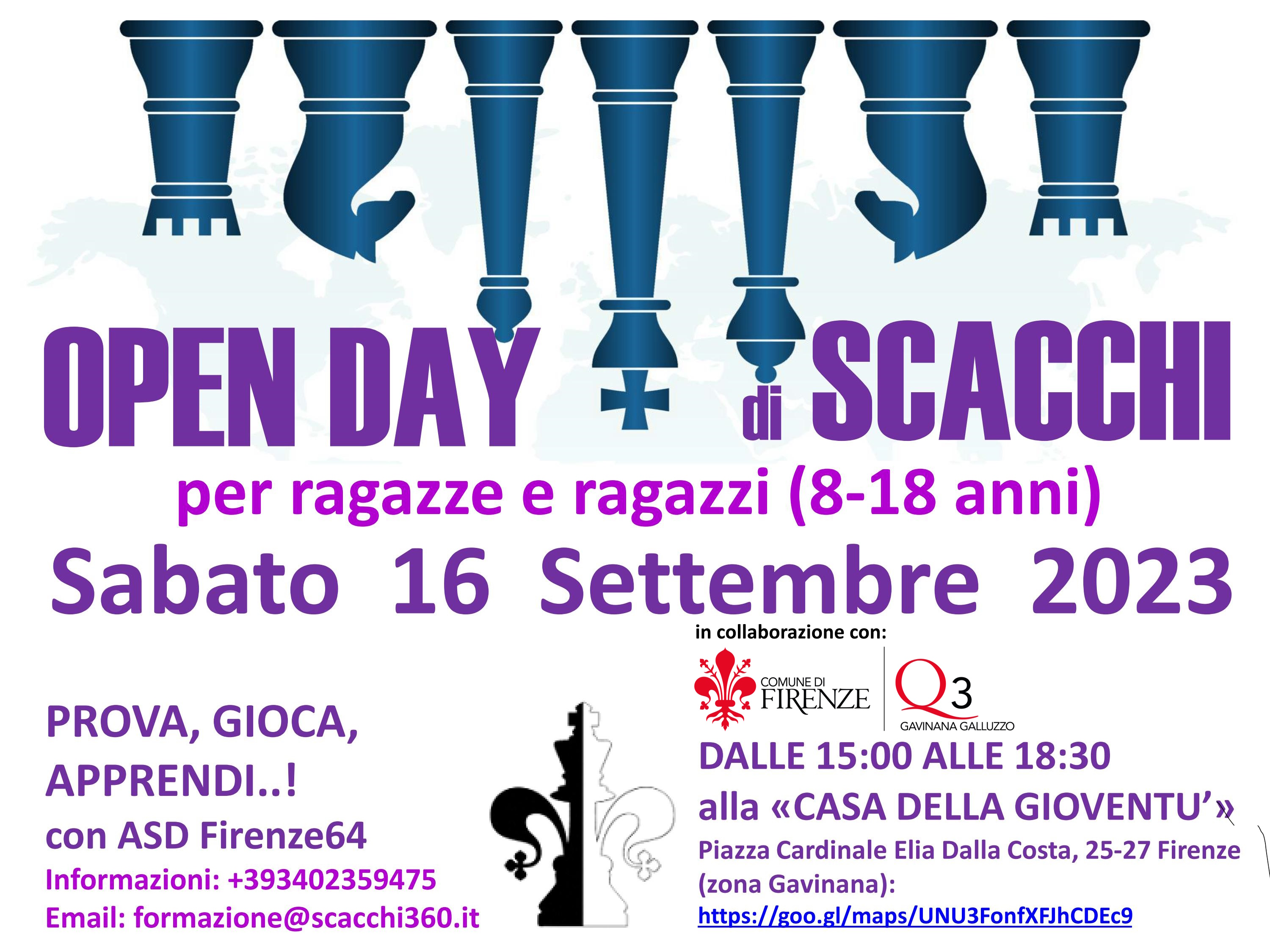 Open Day di scacchi al quartiere 3