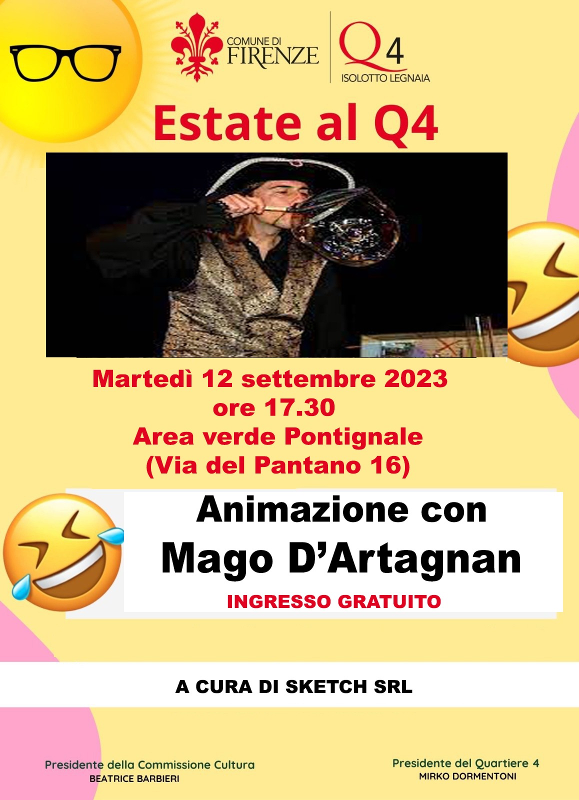 Animazione col mago D'Artagnan