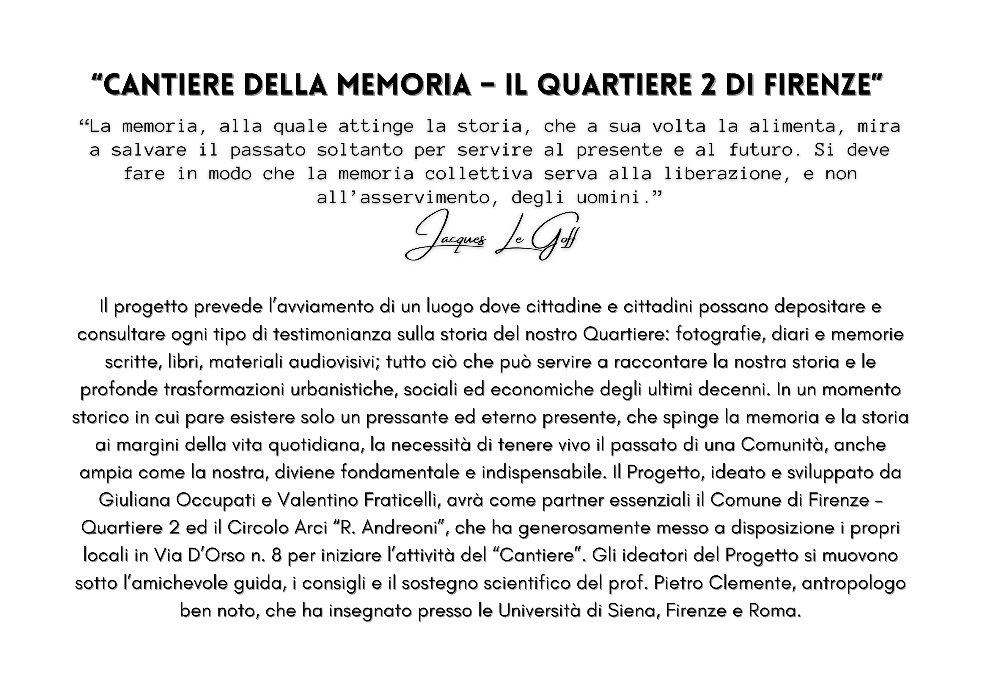 Cantiere della Memoria al Q2