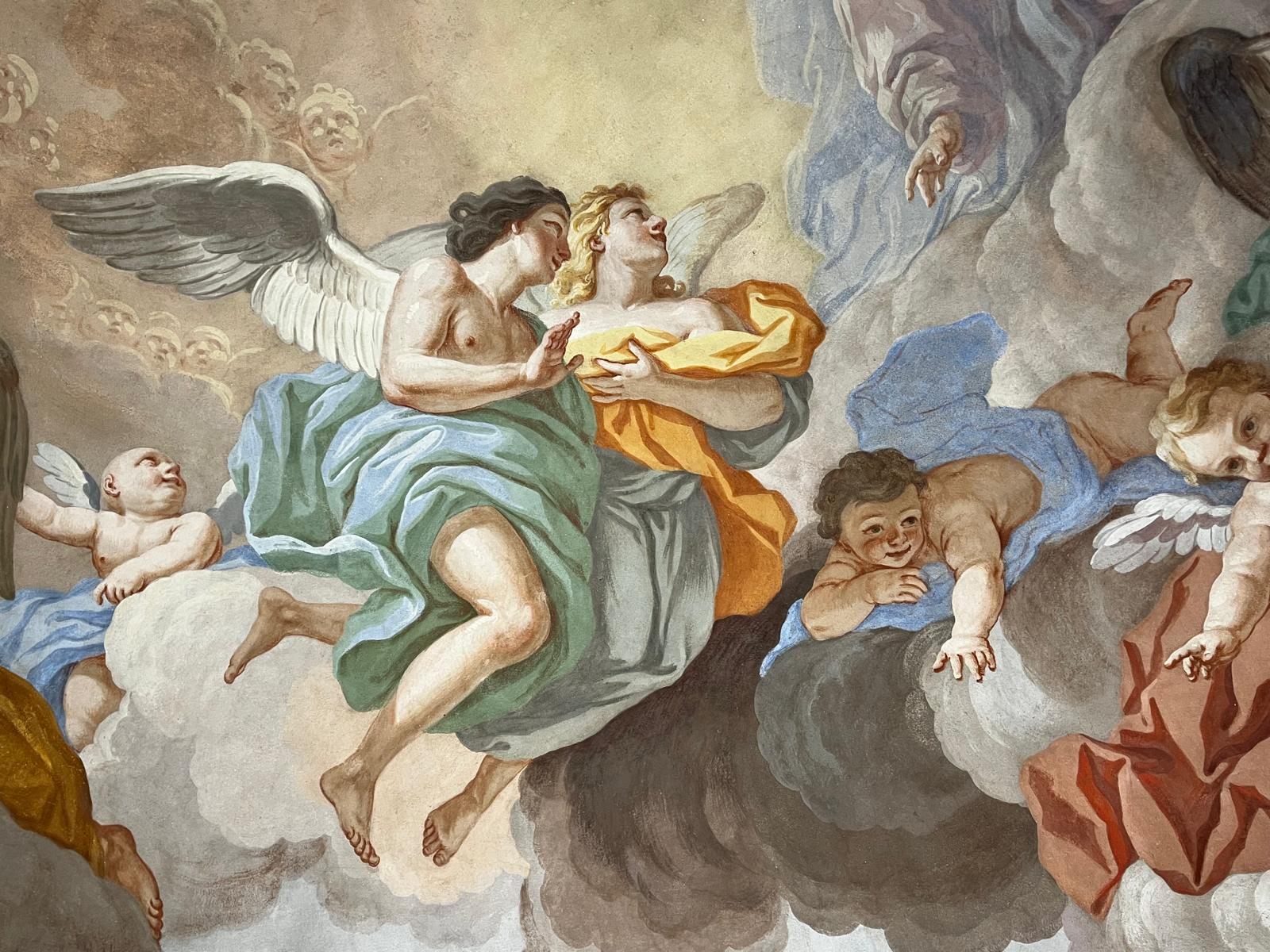 Affreschi interni all'Ex Chiesa di San Carlo de' Barnabiti dopo il recente restauro