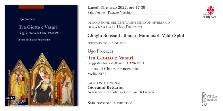 invito all'evento con immagine di una madonna con Bambino e Santi