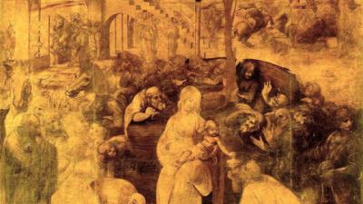 L'adorazione dei Magi di Leonardo, Museo degli Uffizi 