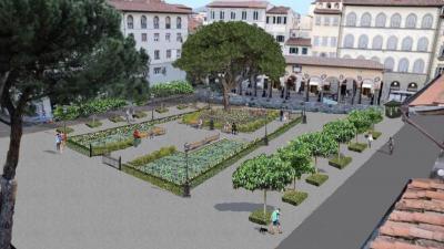 Il disegno della nuova piazza dei Ciompi